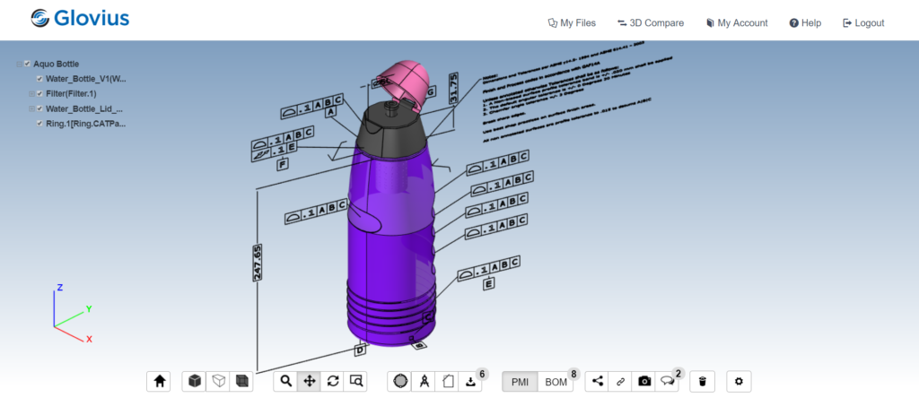 Glovius Cloud- CAD Viewer Online