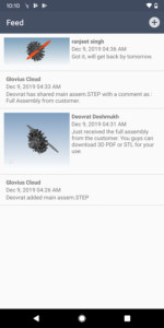 Collaborate with Glovius feed
