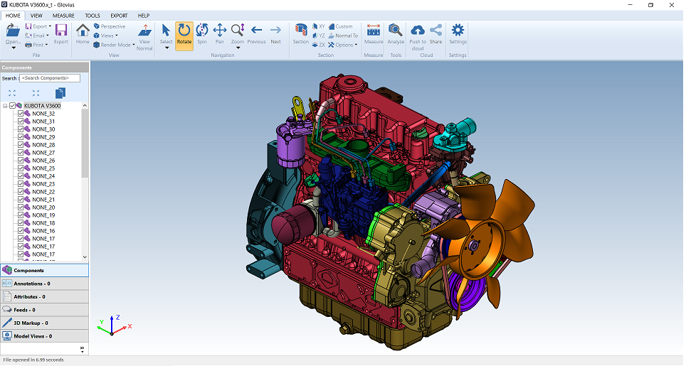open STEP files with Glovius STEP Viewer