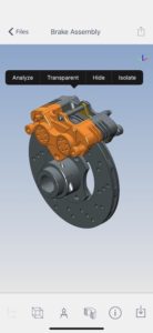 Cycle through standard views. Show/Hide components and make them transparent/solid.