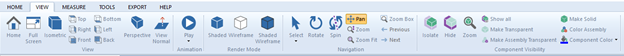 View toolbar in Glovius 