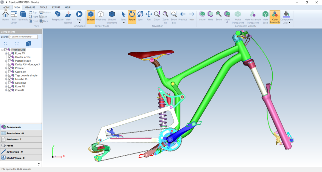 view stp files with measure, section, and other analysis tools