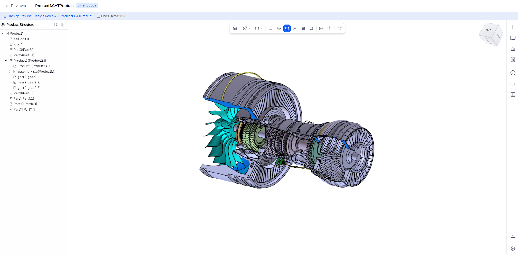 Glovius Sync design review with contextual feedback on a CAD model